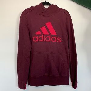 Purple & Pink Adidas Fleece Hoodie
